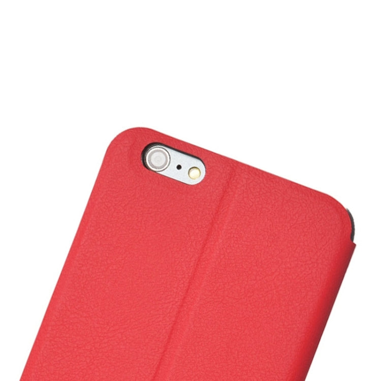 Horizontal Flip Leather Case with Holder & Wake-up / Sleep Function & Caller ID Display for iPhone 6 Plus & 6S Plus