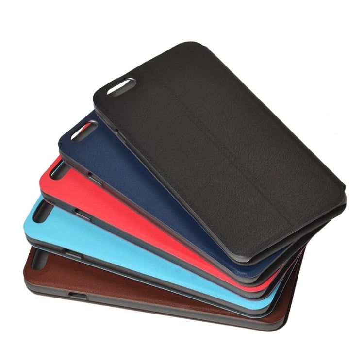 Horizontal Flip Leather Case with Holder & Wake-up / Sleep Function & Caller ID Display for iPhone 6 Plus & 6S Plus