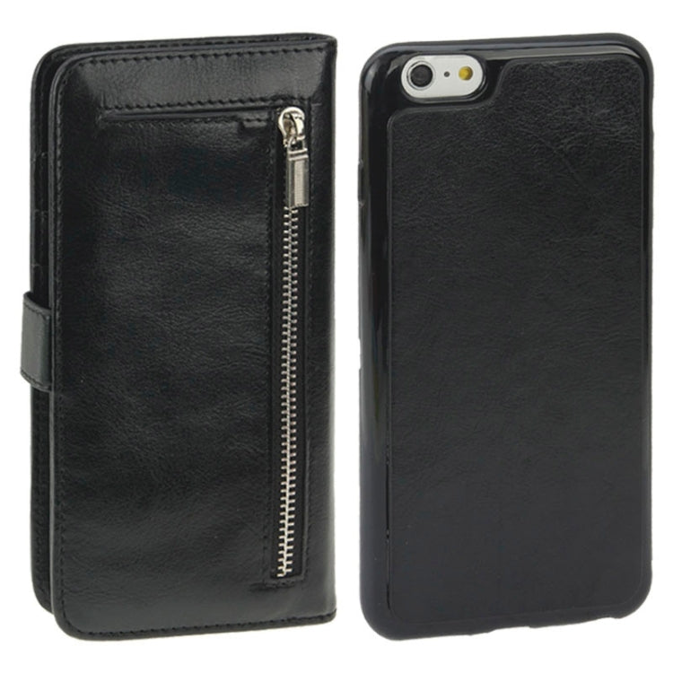2 in 1 Separable Crazy Horse Texture Wallet Style Flip Leather Case for iPhone 6 Plus
