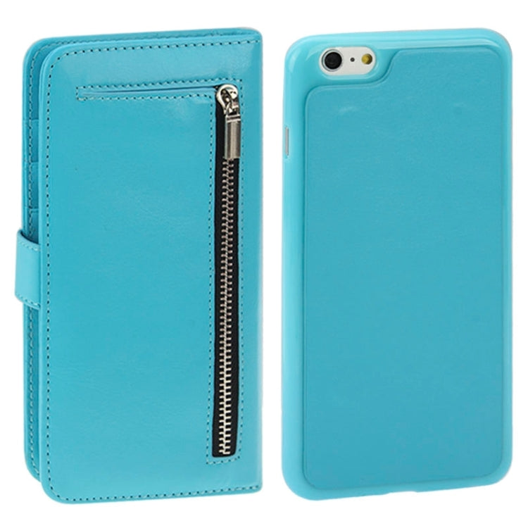 2 in 1 Separable Crazy Horse Texture Wallet Style Flip Leather Case for iPhone 6 Plus