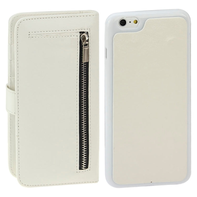 2 in 1 Separable Crazy Horse Texture Wallet Style Flip Leather Case for iPhone 6 Plus