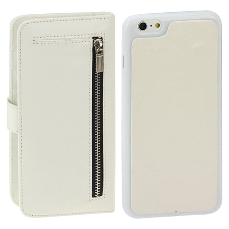 2 in 1 Separable Crazy Horse Texture Wallet Style Flip Leather Case for iPhone 6 Plus