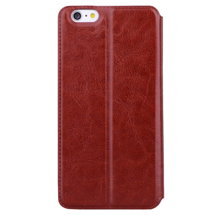 Crazy Horse Texture Leather Case with Holder & Call Display for iPhone 6 Plus & 6S Plus