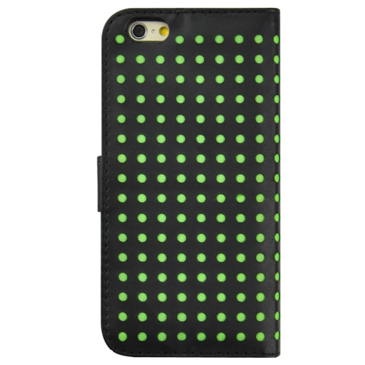 Ultra-thin Hollow Out Dot Horizontal Flip Leather Case with Card Slots & Holder for iPhone 6 Plus & 6S Plus