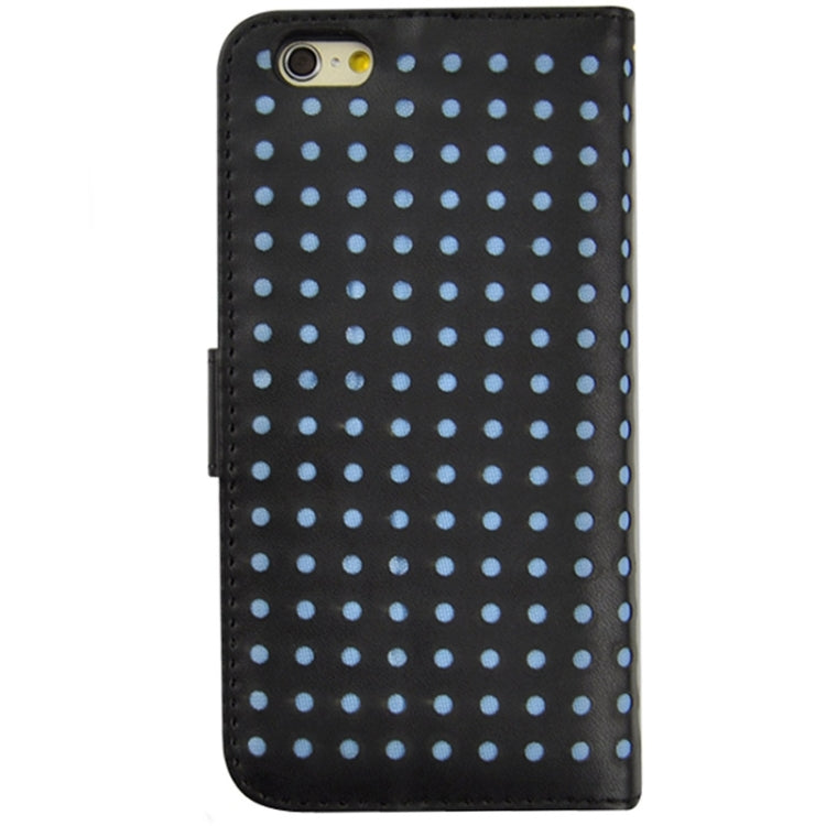 Ultra-thin Hollow Out Dot Horizontal Flip Leather Case with Card Slots & Holder for iPhone 6 Plus & 6S Plus