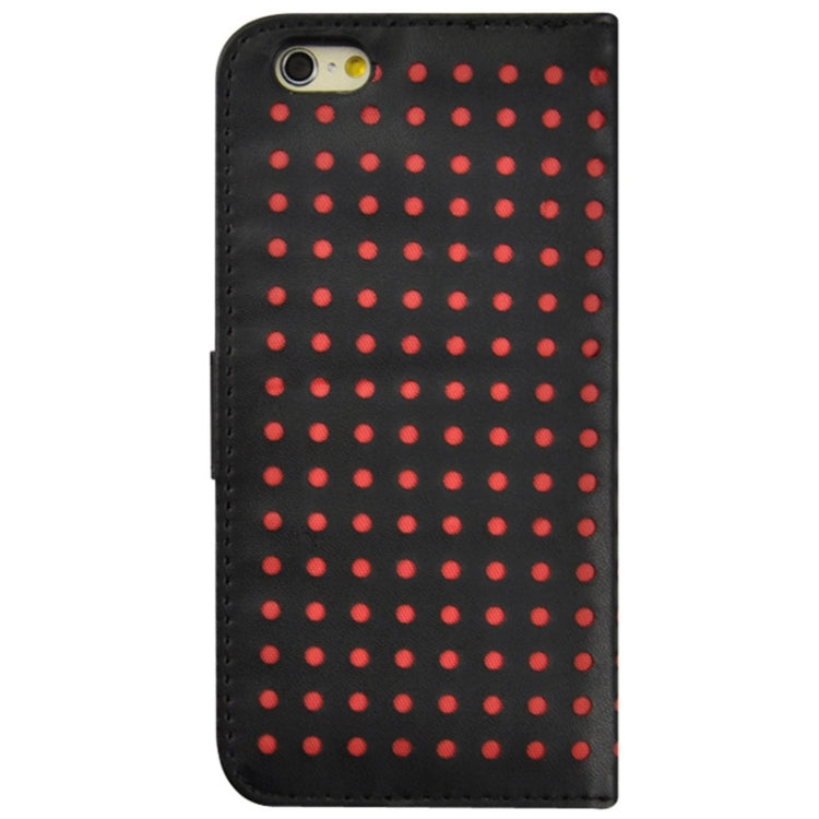 Ultra-thin Hollow Out Dot Horizontal Flip Leather Case with Card Slots & Holder for iPhone 6 Plus & 6S Plus