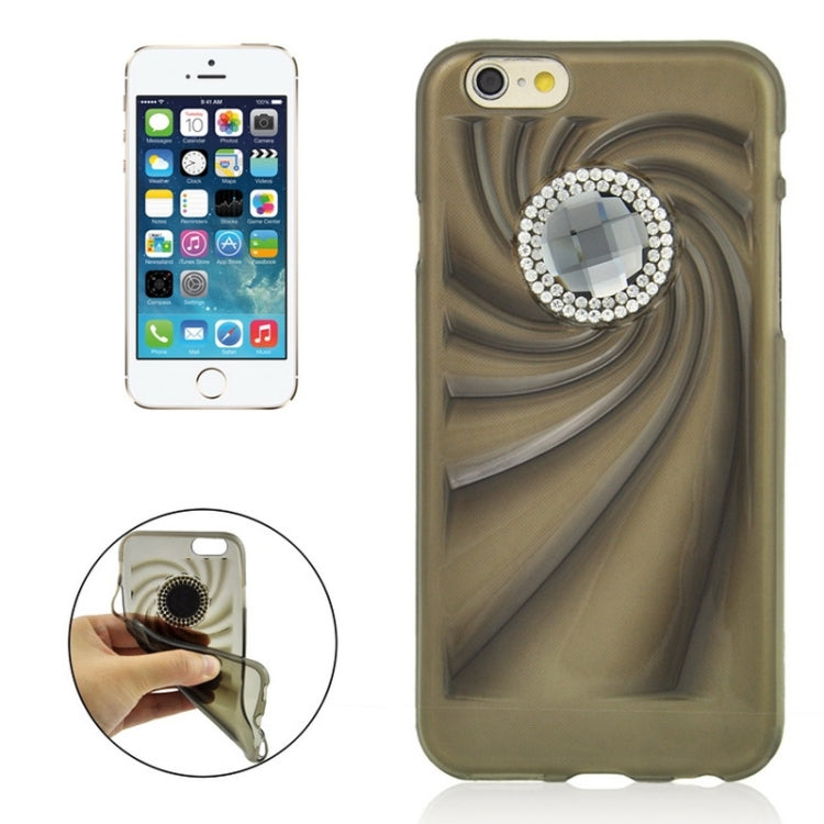 Fashionable Ultrathin Diamond Encrusted TPU Protective Case for iPhone 6 Plus
