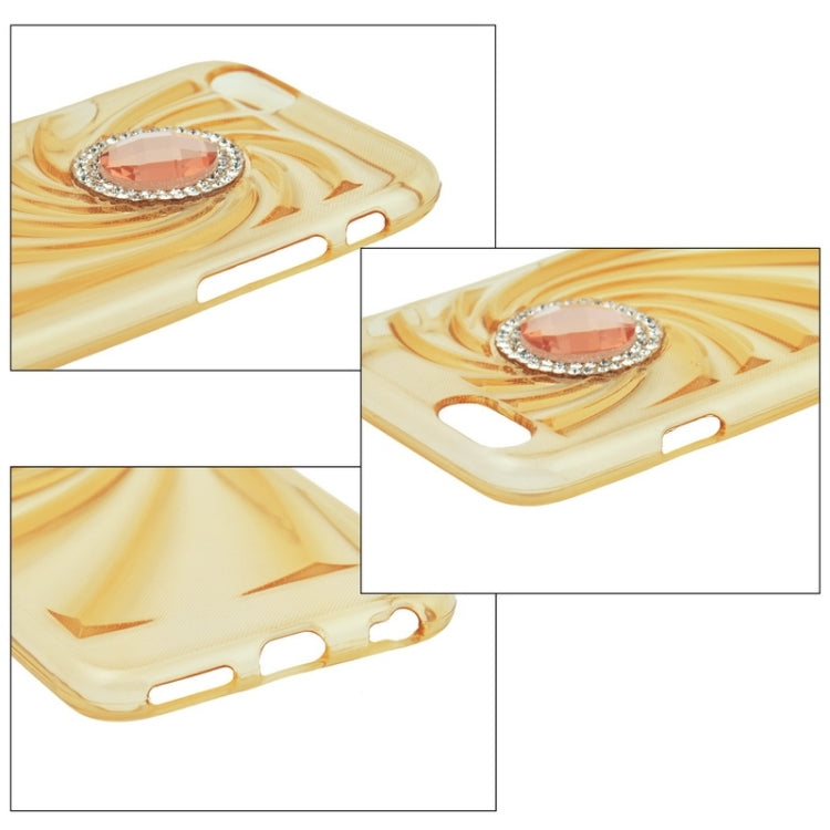 Fashionable Ultrathin Diamond Encrusted TPU Protective Case for iPhone 6 Plus
