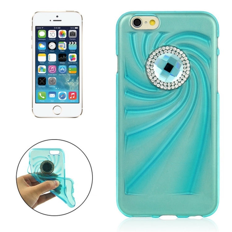 Fashionable Ultrathin Diamond Encrusted TPU Protective Case for iPhone 6 Plus