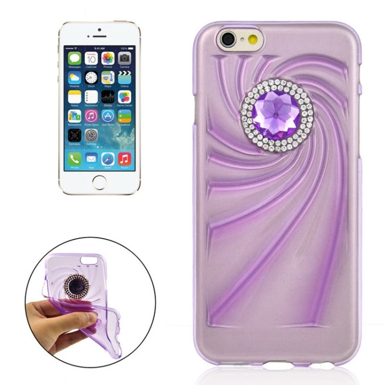 Fashionable Ultrathin Diamond Encrusted TPU Protective Case for iPhone 6 Plus