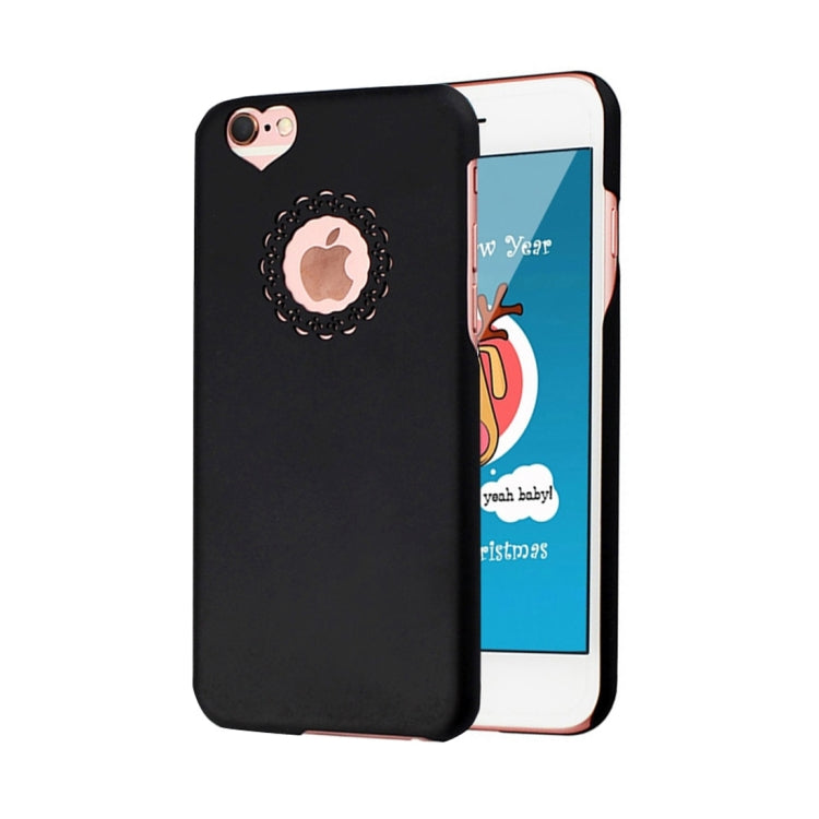 Engraving Flower Plastic Protective Case for iPhone 6 Plus