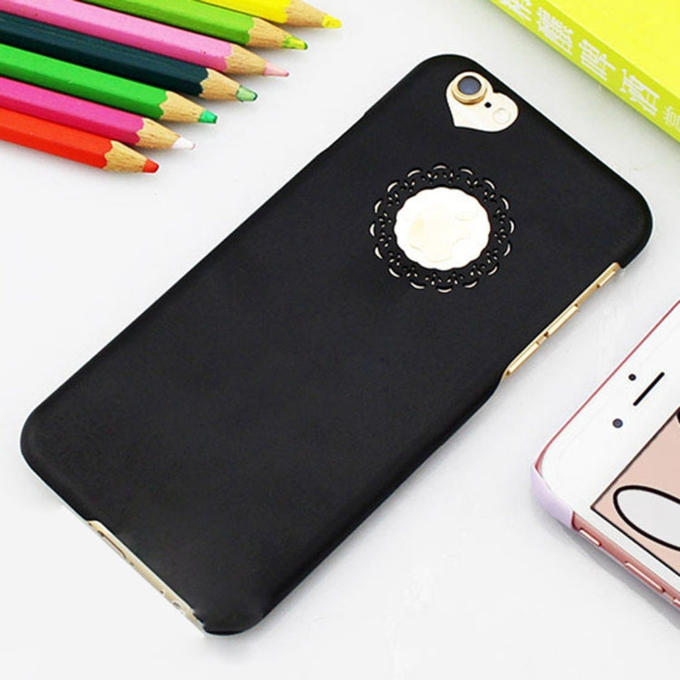 Engraving Flower Plastic Protective Case for iPhone 6 Plus