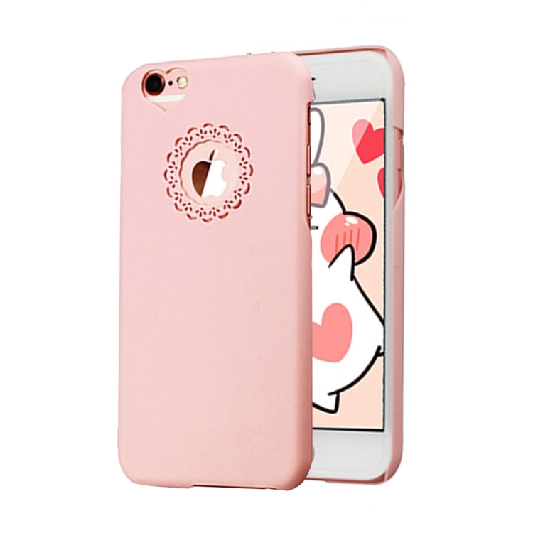Engraving Flower Plastic Protective Case for iPhone 6 Plus
