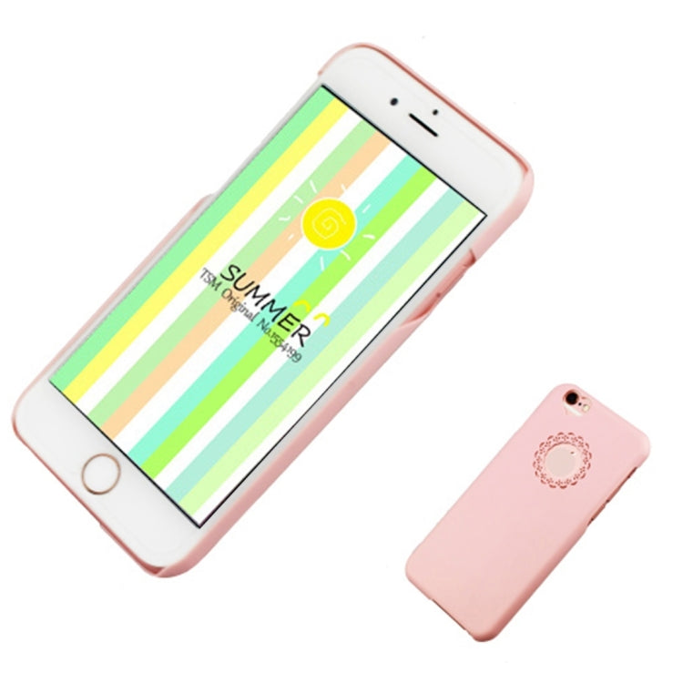 Engraving Flower Plastic Protective Case for iPhone 6 Plus