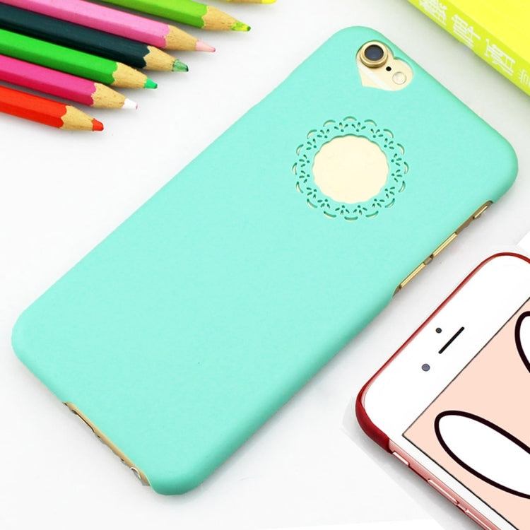 Engraving Flower Plastic Protective Case for iPhone 6 Plus