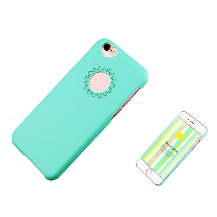 Engraving Flower Plastic Protective Case for iPhone 6 Plus