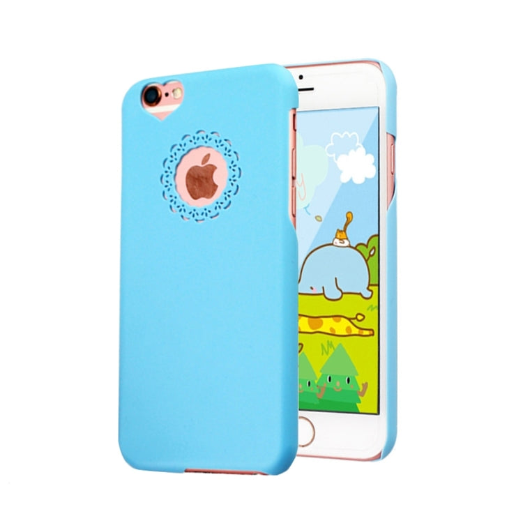 Engraving Flower Plastic Protective Case for iPhone 6 Plus