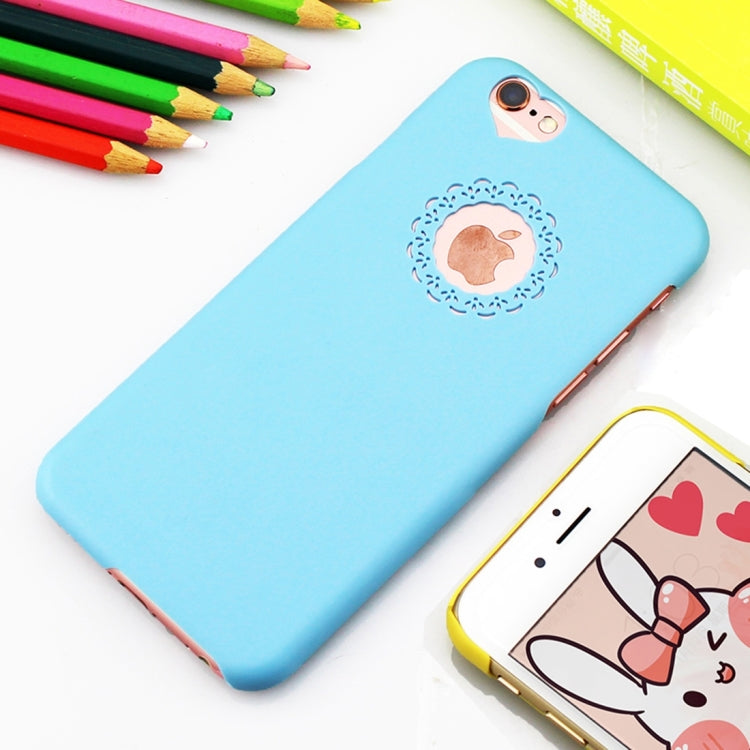Engraving Flower Plastic Protective Case for iPhone 6 Plus