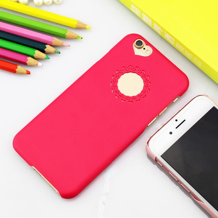 Engraving Flower Plastic Protective Case for iPhone 6 Plus
