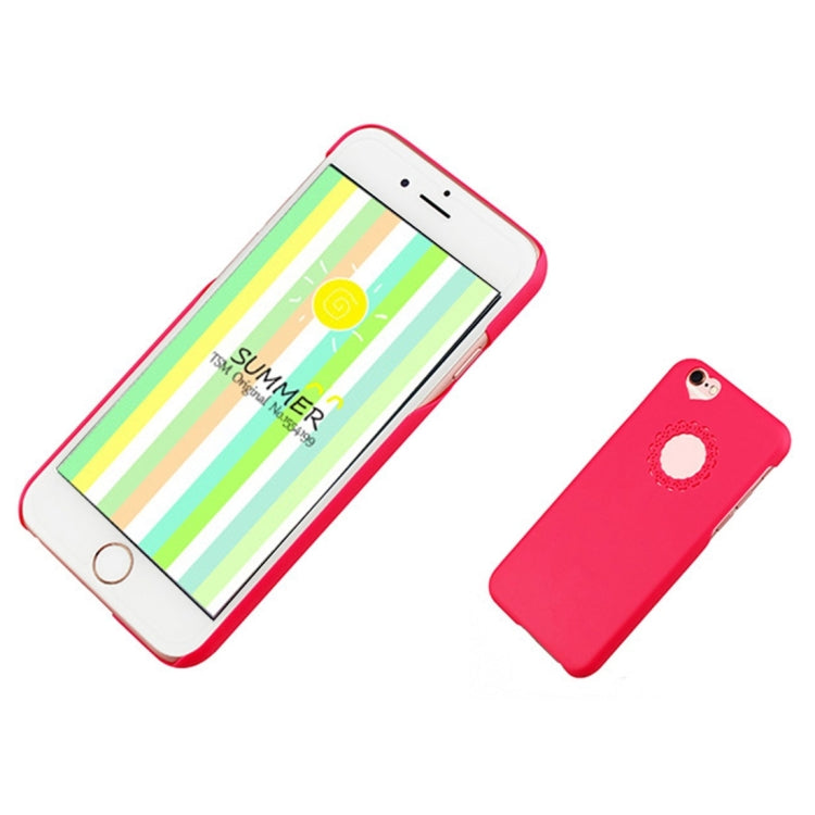 Engraving Flower Plastic Protective Case for iPhone 6 Plus