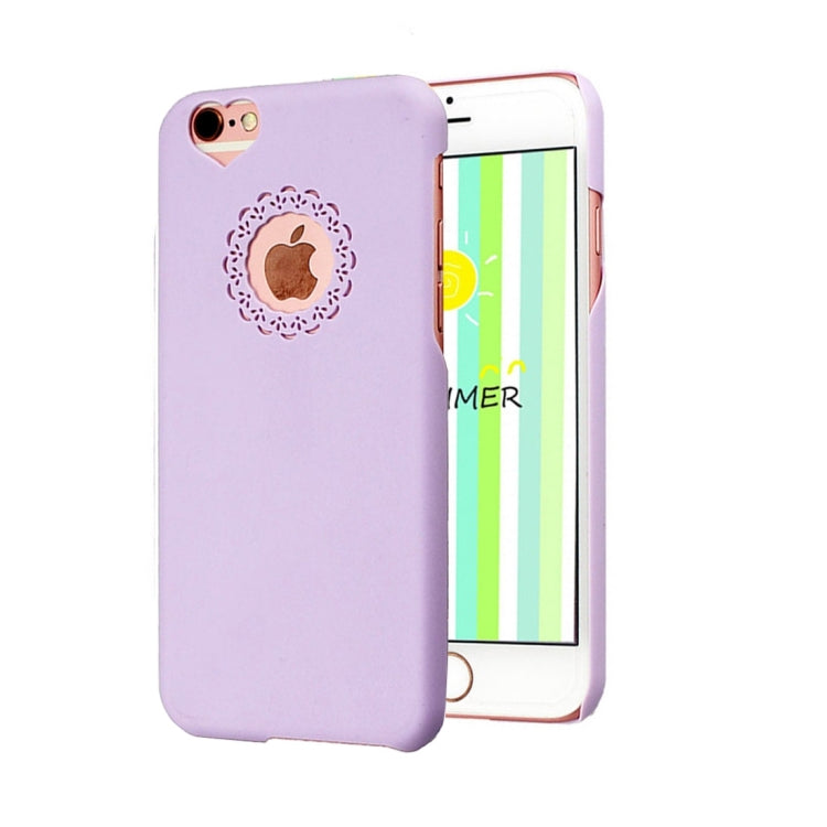 Engraving Flower Plastic Protective Case for iPhone 6 Plus