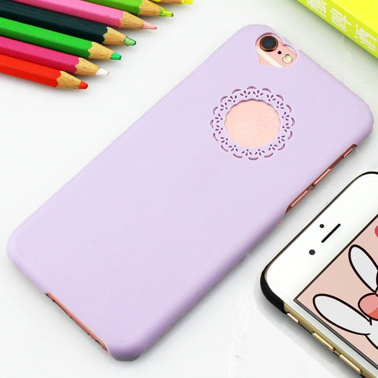 Engraving Flower Plastic Protective Case for iPhone 6 Plus