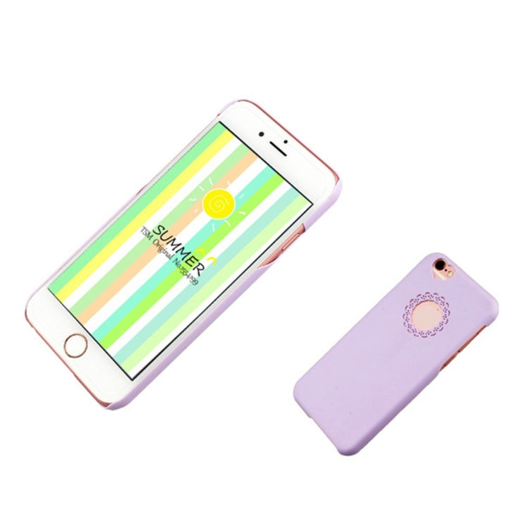 Engraving Flower Plastic Protective Case for iPhone 6 Plus