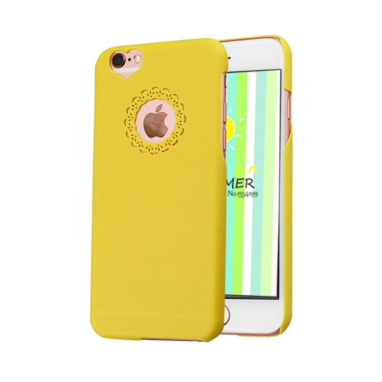 Engraving Flower Plastic Protective Case for iPhone 6 Plus