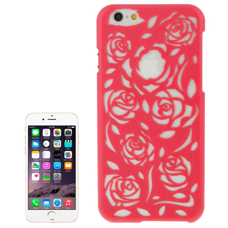 Hollow Out Rose Flowers Pattern Protective Hard Case for iPhone 6 Plus & 6S Plus
