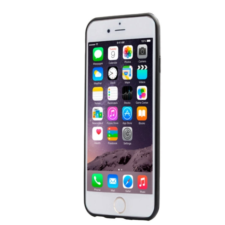 Ultra-thin Transparent Stereoscopic Diamond Encrusted Plum TPU Protective Case for iPhone 6 Plus
