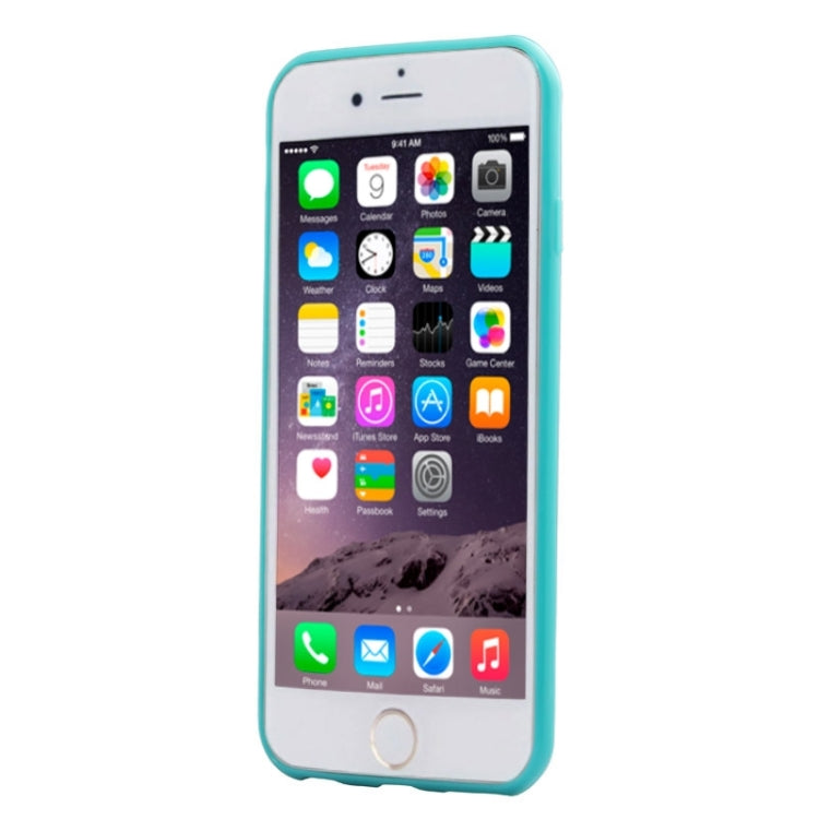 Ultra-thin Transparent Stereoscopic Diamond Encrusted Plum TPU Protective Case for iPhone 6 Plus