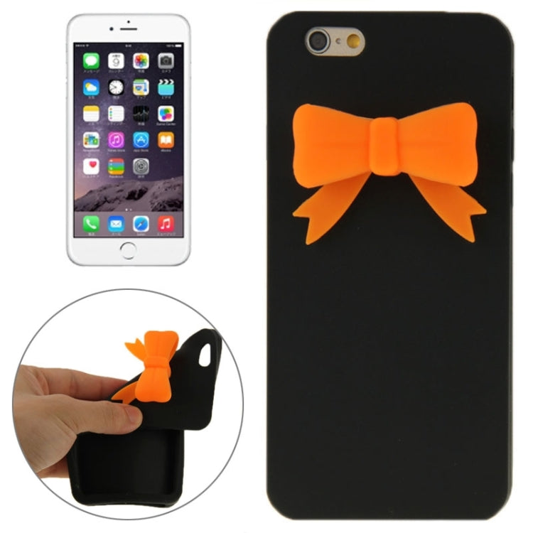 Stereoscopic Bowknot Silicone Protective Case for iPhone 6 Plus