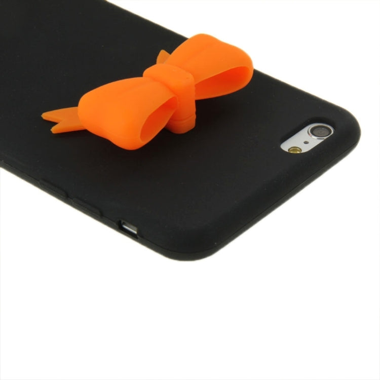 Stereoscopic Bowknot Silicone Protective Case for iPhone 6 Plus