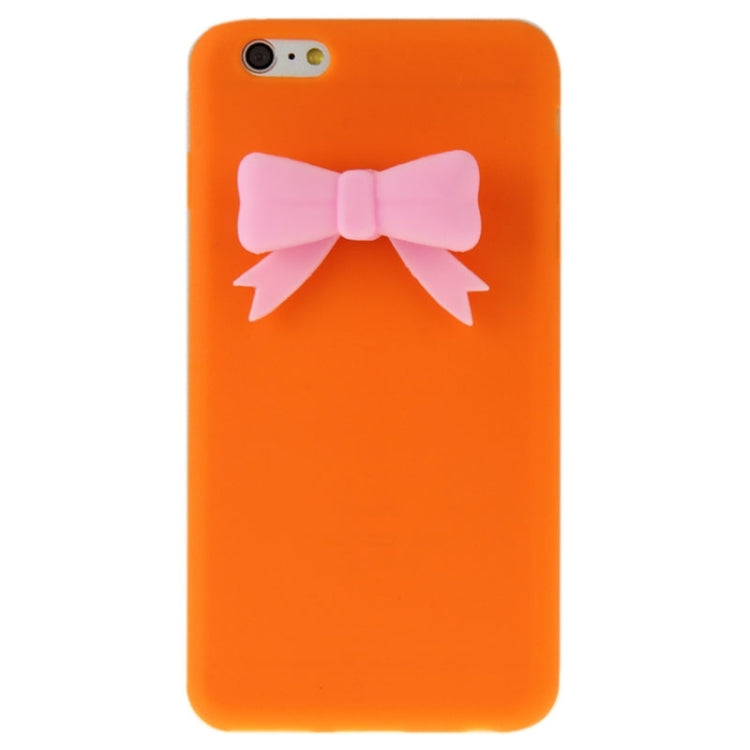 Stereoscopic Bowknot Silicone Protective Case for iPhone 6 Plus