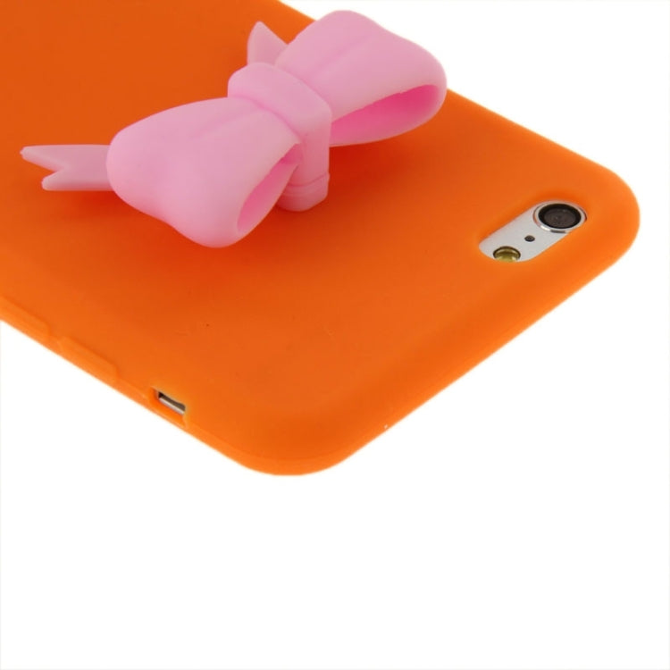 Stereoscopic Bowknot Silicone Protective Case for iPhone 6 Plus