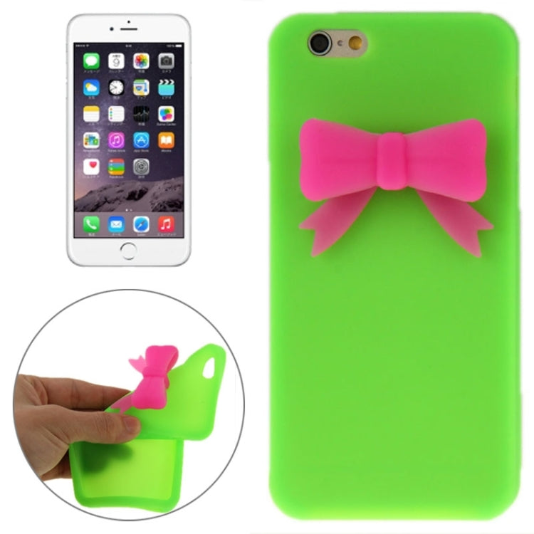 Stereoscopic Bowknot Silicone Protective Case for iPhone 6 Plus