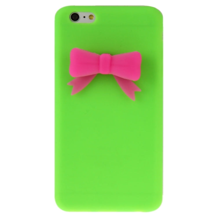 Stereoscopic Bowknot Silicone Protective Case for iPhone 6 Plus