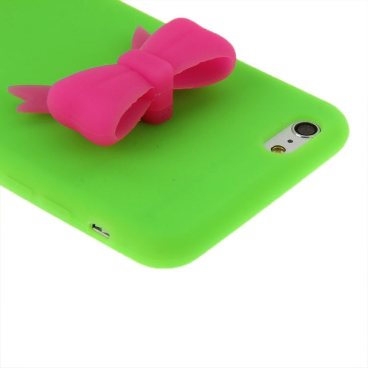 Stereoscopic Bowknot Silicone Protective Case for iPhone 6 Plus