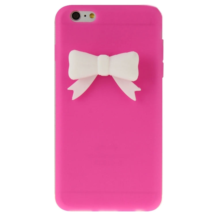 Stereoscopic Bowknot Silicone Protective Case for iPhone 6 Plus
