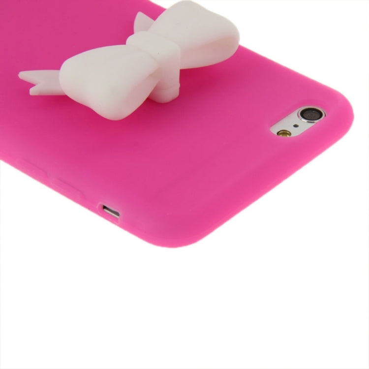 Stereoscopic Bowknot Silicone Protective Case for iPhone 6 Plus