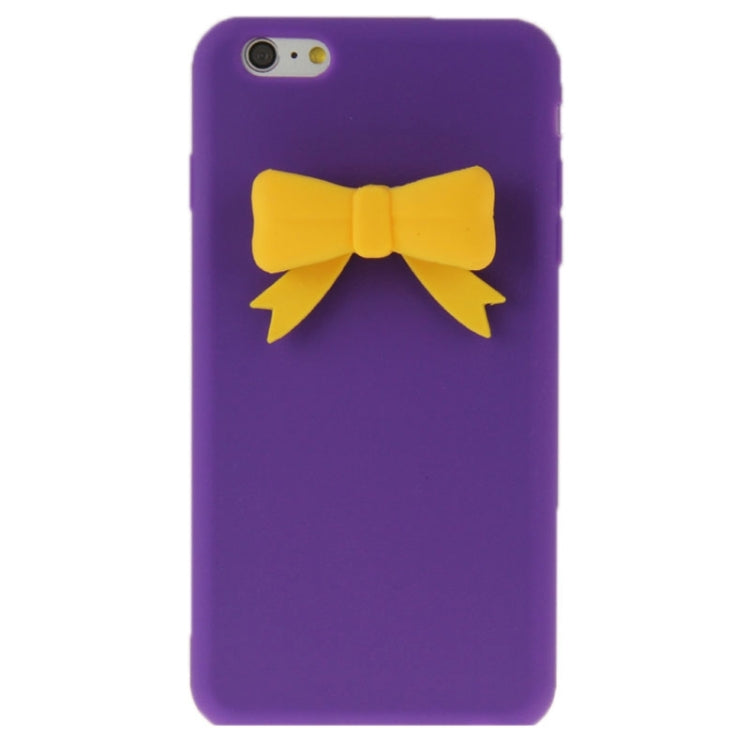 Stereoscopic Bowknot Silicone Protective Case for iPhone 6 Plus