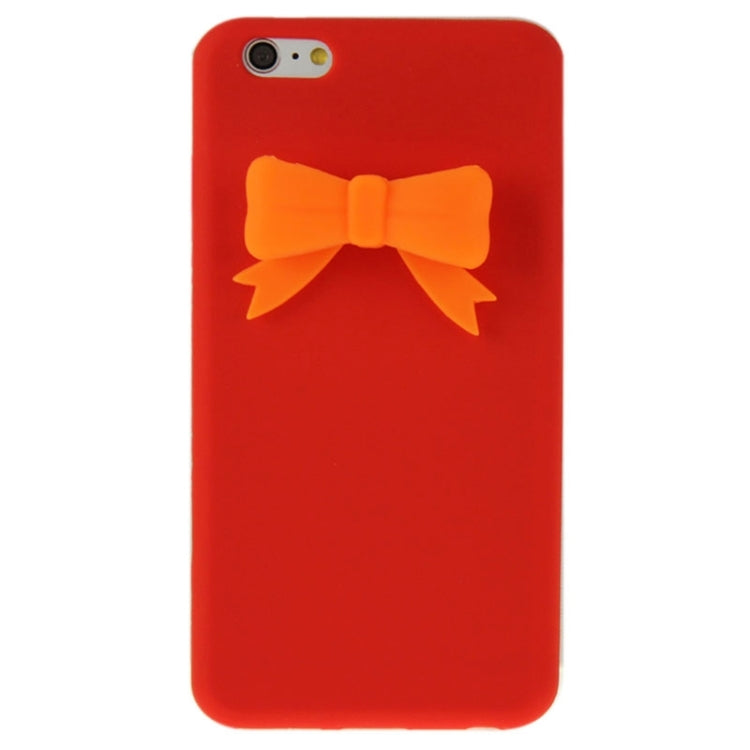 Stereoscopic Bowknot Silicone Protective Case for iPhone 6 Plus
