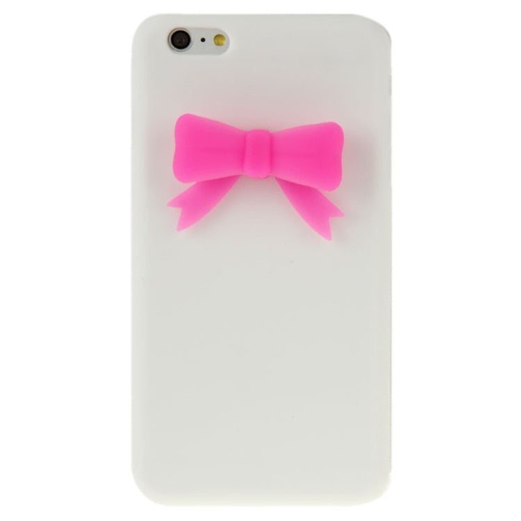 Stereoscopic Bowknot Silicone Protective Case for iPhone 6 Plus