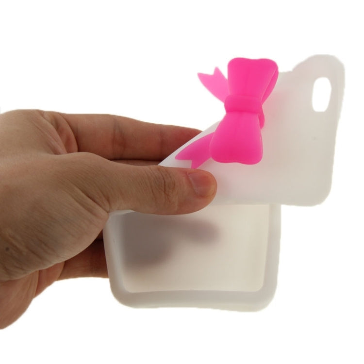Stereoscopic Bowknot Silicone Protective Case for iPhone 6 Plus