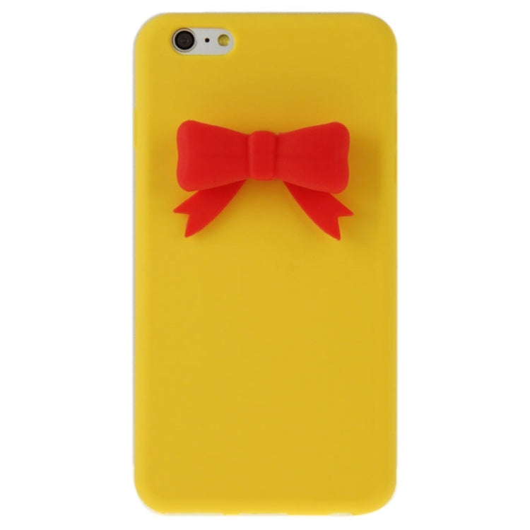 Stereoscopic Bowknot Silicone Protective Case for iPhone 6 Plus