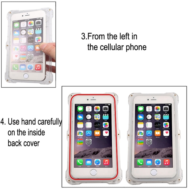 For iPhone 6 Plus & 6s Plus IPX6 Waterproof Dusproof Shockproof Protective Case