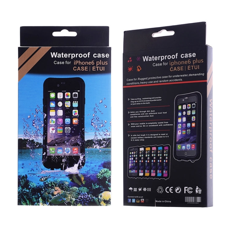 For iPhone 6 Plus & 6s Plus Waterproof Dustproof Shockproof Powerful Protective Case with Screen Protector