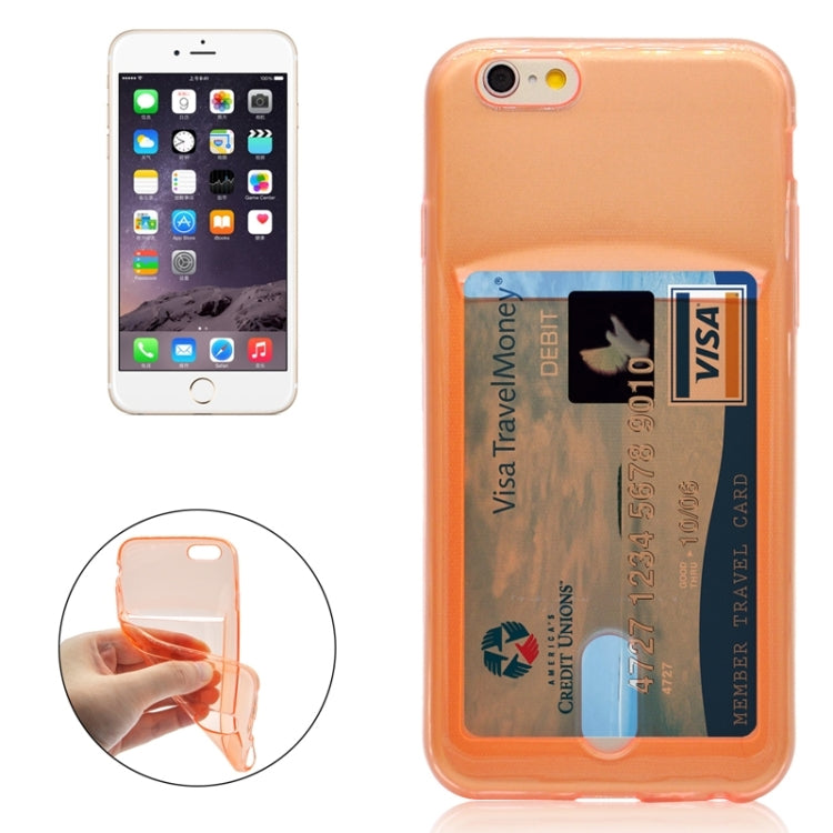 Ultrathin TPU Protective Case with Card Slot for iPhone 6 Plus & 6S Plus