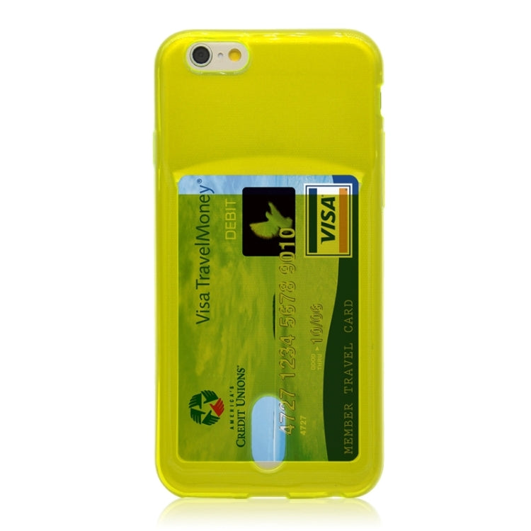 Ultrathin TPU Protective Case with Card Slot for iPhone 6 Plus & 6S Plus