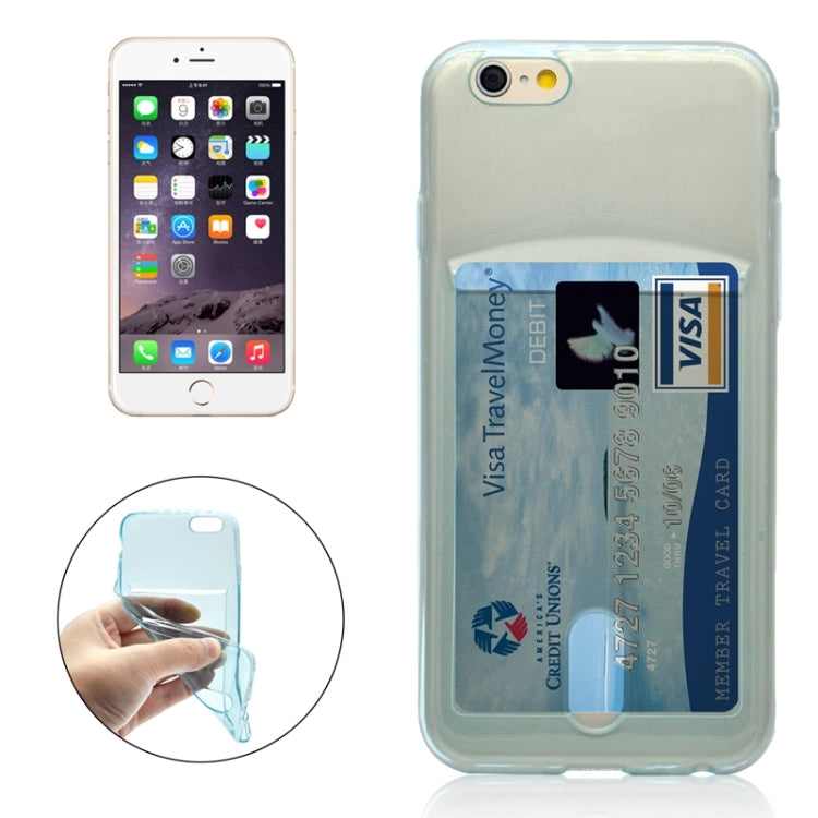 Ultrathin TPU Protective Case with Card Slot for iPhone 6 Plus & 6S Plus